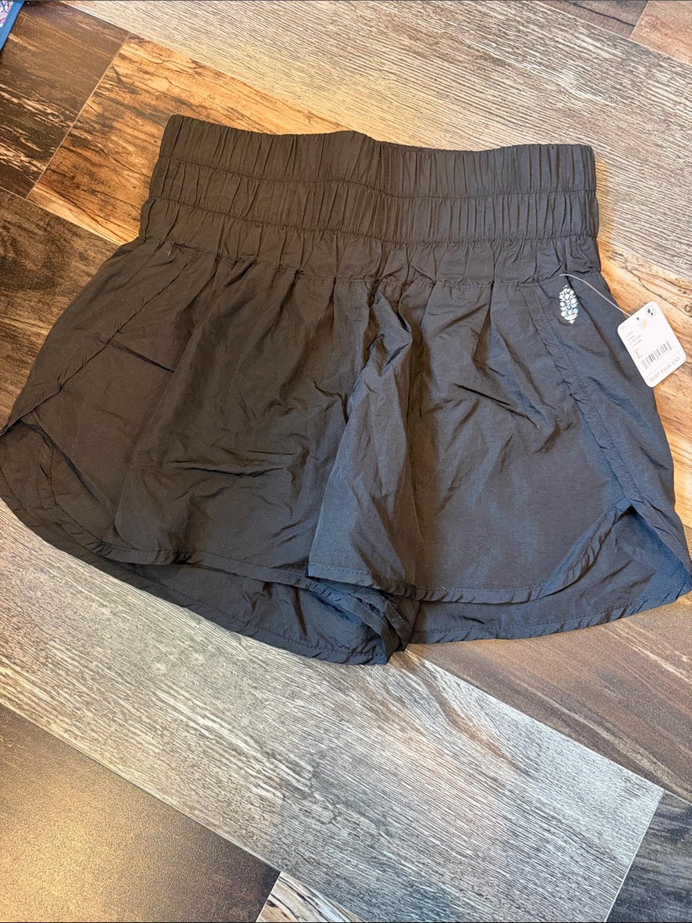 NWT FP Movement Hot Shot Running Shorts Black Size Large